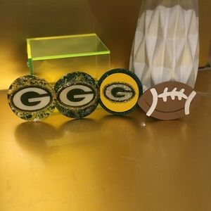 Handcrafted Green Bay Packers Magnets Set of 4